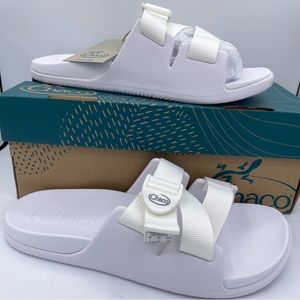 CHACO chillos white comfortable adjustable strap sandals women Size 8W